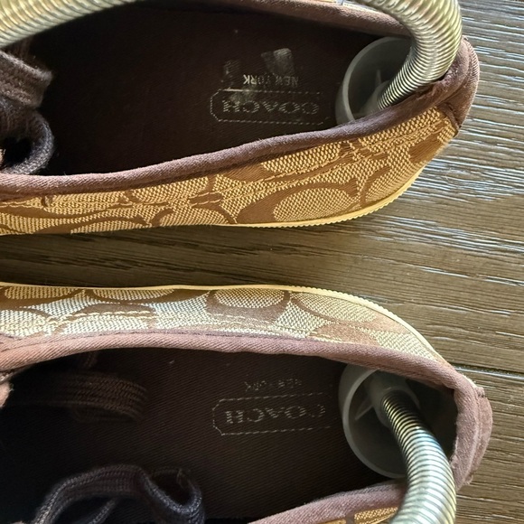Coach Brown Signature Sneakers 7.5 - Picture 4 of 11